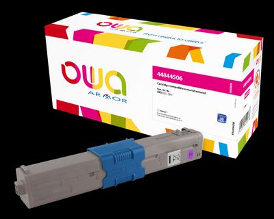 OWA Armor toner kompatibilný s OKI 44844506, 10000st, červená/magenta