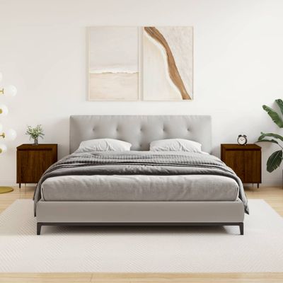 vidaXL Nočné skrinky 2 ks hnedý dub 40x30x50 cm kompozitné drevo