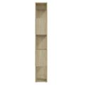 vidaXL Knižnica/deliaca stena dub sonoma 80x24x155 cm drevotrieska