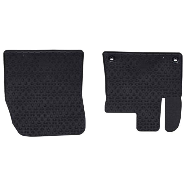 vidaXL Autokoberec 2 pcs Čierna Guma