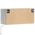 vidaXL TV nástenná skrinka s LED svetlami betónovo sivá 80x31x38 cm