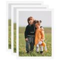 vidaXL Fotorámiky na stenu alebo stôl 3 ks biele 70x90 cm MDF