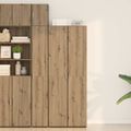 vidaXL Highboard Remeselný dub 70 x 42,5 x 185 cm