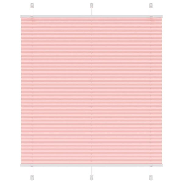 vidaXL Plisovaná roleta ružová 120x100 cm šírka látky 119,4 cm polyester