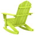 vidaXL Záhradná hojdacia stolička Adirondack jedľový masív zelené