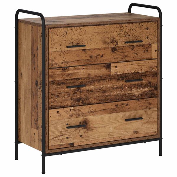 vidaXL Servírovacia skriňa Staré drevo 97 x 33 x 81 cm