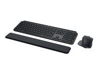 Sada klávesnice a myši - podsvietená - bezdrôtová - Bluetooth LE - QWERTY - US medzinárodná - klávesový spínač: Scissor-Key - grafit