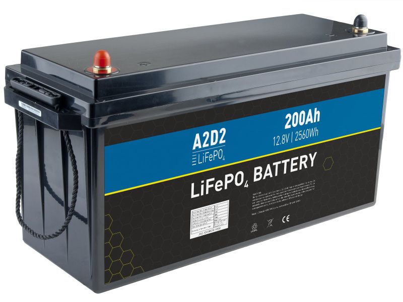 A2D2 batéria LiFePO4 12,8V 200Ah M8 (REPT cells)