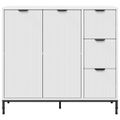 vidaXL Servírovacia skriňa Biela 89,5 x 33 x 82 cm Kompozitné drevo