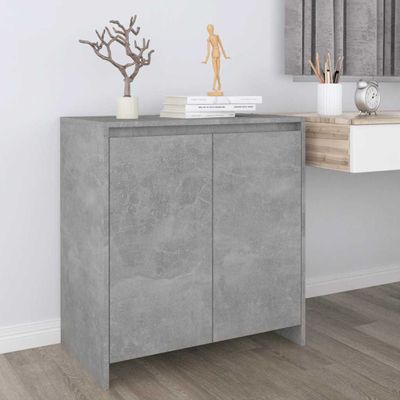 vidaXL Komoda betónovo sivá 70x41x75 cm spracované drevo