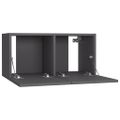 vidaXL TV skrinky 4 ks, sivé 60x30x30 cm, kompozitné drevo