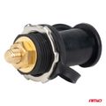 Konektor napájania batérie čierny mínus s krytkou 3/8 M10 12V 24V 48V 250A AMIO-03813