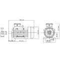 vidaXL 3-fázový elektromotor, hliník 2,2kW/3HP, 2-pólový 2840 ot./min