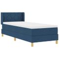 vidaXL Posteľ s pružinovým rámom Modrá 200 x 80 cm látka
