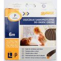 Těsnenie do okien a dverí samolepivé 9x5,5 mm TYP P hnedé 6M