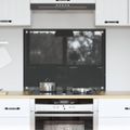 vidaXL Kuchynský obklad Tmavo šedá 80 x 60 cm tvrdené sklo