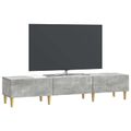 vidaXL TV skrinka Betónovo sivá 147 x 34,5 x 30 cm Kompozitné drevo