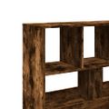 vidaXL Deliaca stena dymový dub 100x33x94,5 cm kompozitné drevo