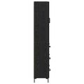 vidaXL Highboard 2 ks Čierny dub 69,5 x 34 x 180 cm Kompozitné drevo