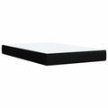 vidaXL Posteľ boxspring s matracom Čierna 120 x 190 cm Látka