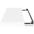 vidaXL Plávajúce nástenné police 2 ks, biele 60x23,5x3,8 cm, MDF