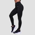 Dámske bežecké legíny Pulse Black - GymBeam, veľkosť M, veľkosť oblečenia M