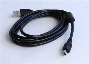 Kábel USB A-MINI 5PM 2.0 1,8 m HQ s ferrit. jadrom