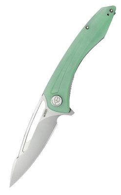 Kubey KU345D Merced vreckový nôž 8,8 cm, Bead Blasted, nefritová Jade, G10