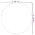 vidaXL Nástenné zrkadlo zlaté Ø 50 cm okrúhle