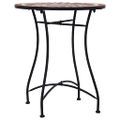 vidaXL Mozaikový bistro stolík, hnedý 60 cm, keramika