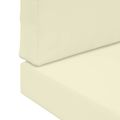 vidaXL Vankúš na vonkajšiu pohovku Polyester Krémová 80 x 80 cm
