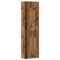 vidaXL Šatník do chodby, staré drevo 55x25x189 cm, kompozitné drevo
