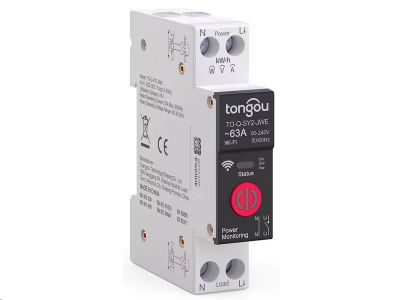 SMART Elektromer 1F + AC istič (1-63A) TONGOU TO-Q-SY2-JWE