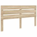 vidaXL Rám postele Sonoma dub 200 x 200 cm Inžinierske drevo