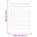 vidaXL Lamelové dvierka na skrinku 2 ks 69x49,4 cm, borovicový masív