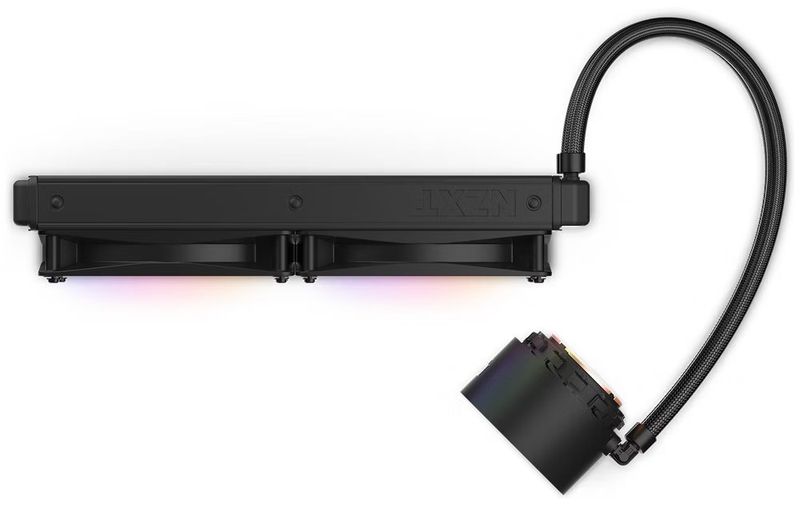 NZXT vodní chladič Kraken 280 ELITE RGB / 2x140mm RGB fan / 4-pin PWM / LCD disp. / 6 let Vodní chladic, pro CPU, pro Intel i AMD, LCD displej, 2× 140mm ventilátor, socket 1700, 1200, 115x, AM5, AM4, 4pin PWM, RGB, 6 le
