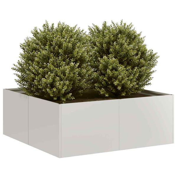 vidaXL Záhradný kvetináč 80x80x30 cm, nehrdzavejúca oceľ