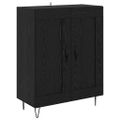 vidaXL Highboard 2 ks Čierny dub 69,5 x 34 x 180 cm