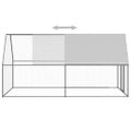 vidaXL Klietka pre sliepky 2x4x2 m pozinkovaná oceľ