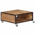 vidaXL Konferenčný stolík 70x70x32 cm, akáciový masív
