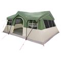 vidaXL Rodinný stan 487 x 340 x 216 cm Zelená Polyester a oceľ
