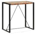 vidaXL Barový stolík 110x60x110 cm masívne recyklované drevo