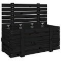 vidaXL Úložný box čierny 91x40,5x42 cm masívna borovica