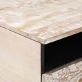 vidaXL Konferenčný stolík Biela 80 x 54 x 40 cm Masívne mango drevo