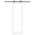 vidaXL Posuvné dvere ORKDAL 78 x 232 cm Biela a čierna