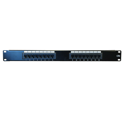 DATACOM Patch panel 16p., UTP, Cat5e, 1U, 19'', LSA Krone