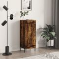 vidaXL Komoda dymový dub 34,5x34x90 cm spracované drevo
