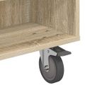 vidaXL Bočný stolík s kolieskami Sonoma dub 90 x 50 x 30 cm