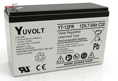 Yuasa YUVOLT Y7-12FR VdS (12V, 7Ah, F1)