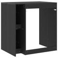 vidaXL Kabinet na práčku Čierny dub 87 x 60 x 89 cm Kompozitné drevo